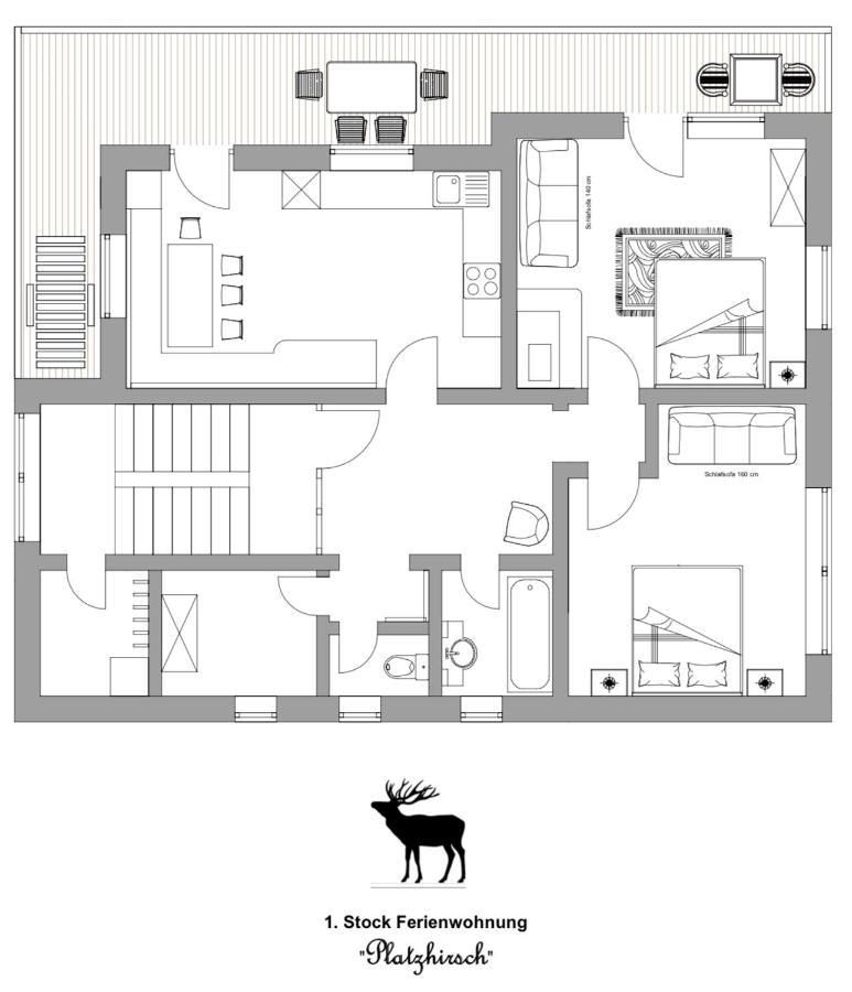 Ferienwohnung Platzhirsch Panorama View Balkon, Gartensauna, Garten, Grillplatz Stumm Exteriör bild