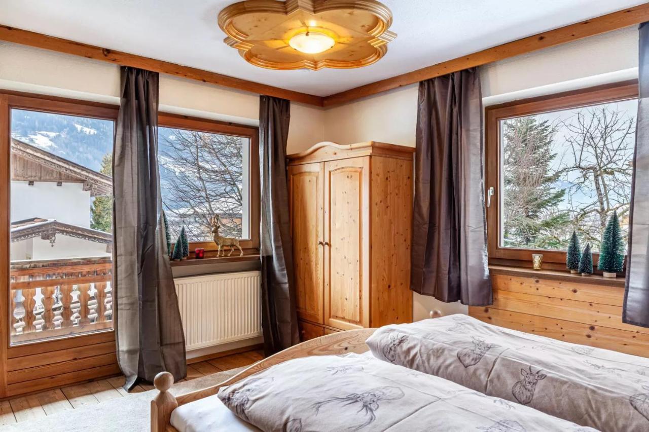 Ferienwohnung Platzhirsch Panorama View Balkon, Gartensauna, Garten, Grillplatz Stumm Exteriör bild